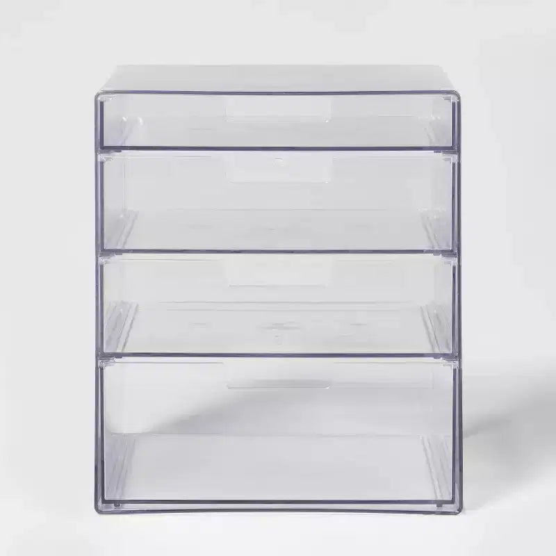 Organisateur de salle de bain et de maquillage, matériau PET, 20,37 cm de hauteur