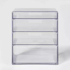 Organisateur de salle de bain et de maquillage, matériau PET, 20,37 cm de hauteur