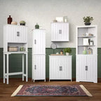 Armoire de toilette Monroe, économiseur d'espace, pour salle de bain, avec étagère réglable - Blanc