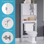 Meuble de Rangement Mural pour Médicaments de Salle de Bain Brookfield, Blanc, à Placer au-dessus des Toilettes
