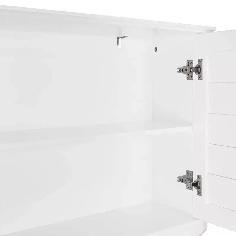 Meuble de Rangement Mural pour Médicaments de Salle de Bain Brookfield, Blanc, à Placer au-dessus des Toilettes