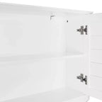 Meuble de Rangement Mural pour Médicaments de Salle de Bain Brookfield, Blanc, à Placer au-dessus des Toilettes