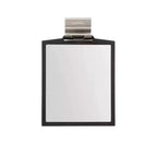 Miroir de douche grossissant double face Doppio, anti-buée et incassable, noir/acier inoxydable – Better Living Products : Fixation murale