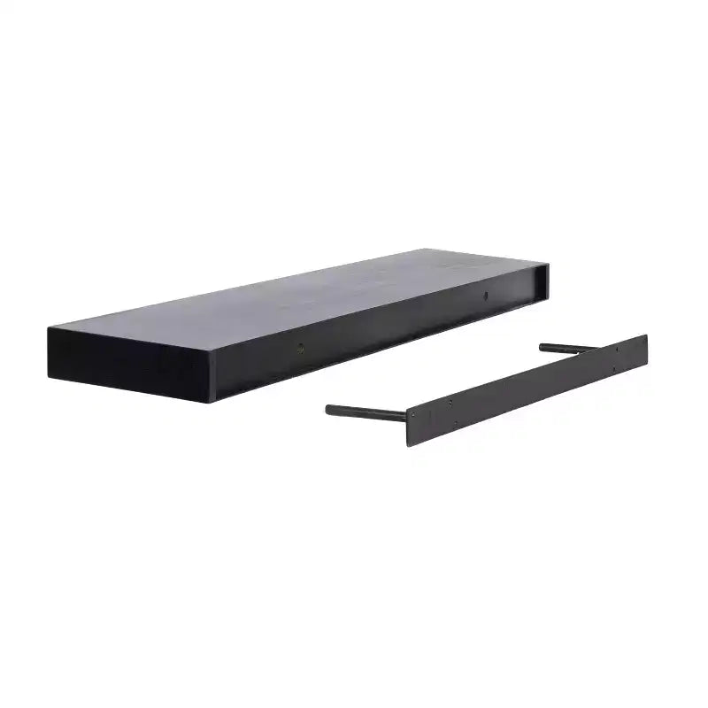 Kate & Laurel All Things Decor Étagère flottante en bois Havlock 36 po x 8 po Noir