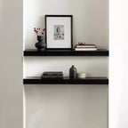 Kate & Laurel All Things Decor Étagère flottante en bois Havlock 36 po x 8 po Noir