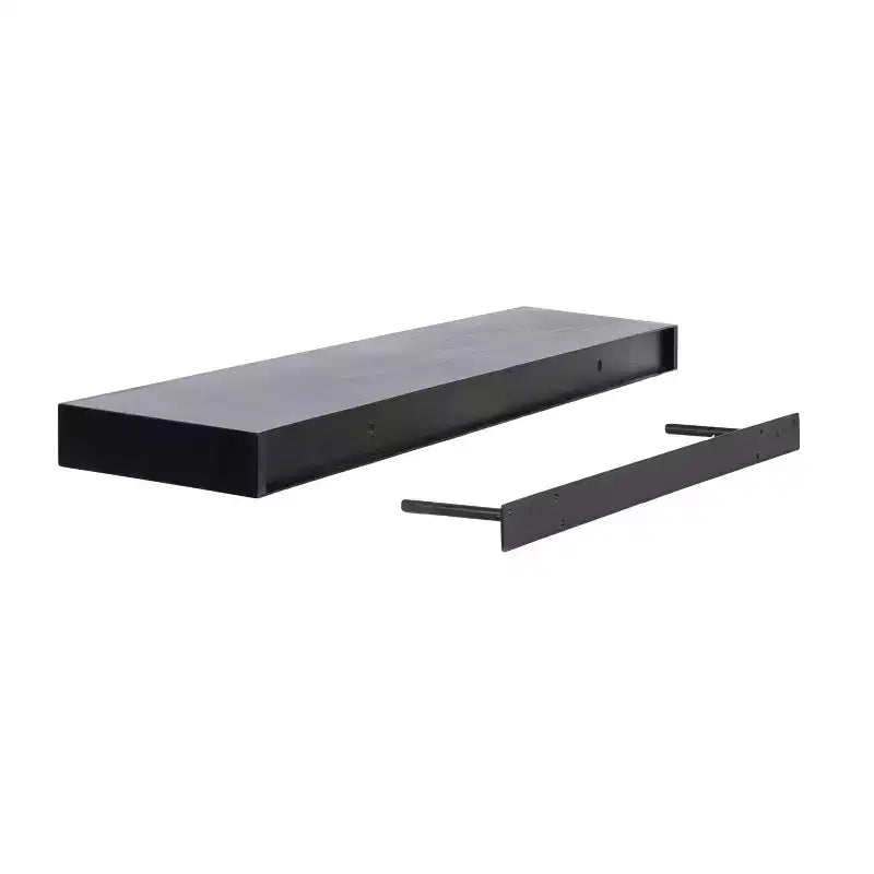 Kate & Laurel All Things Decor Étagère flottante en bois Havlock 36 po x 8 po Noir