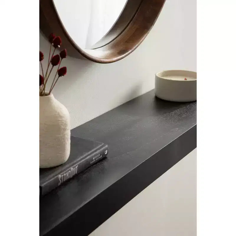 Kate & Laurel All Things Decor Étagère flottante en bois Havlock 36 po x 8 po Noir