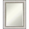 23" x 29" Salon Framed Wall Mirror Silver - Amanti Art: Modern Rectangle, Beveled, No Assembly Required