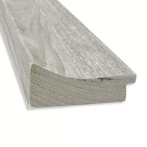 Miroir pleine longueur de 30" x 66" Dove Graywash encadré au sol/à poser - Amanti Art : Cadre en bois rustique, fixable au mur