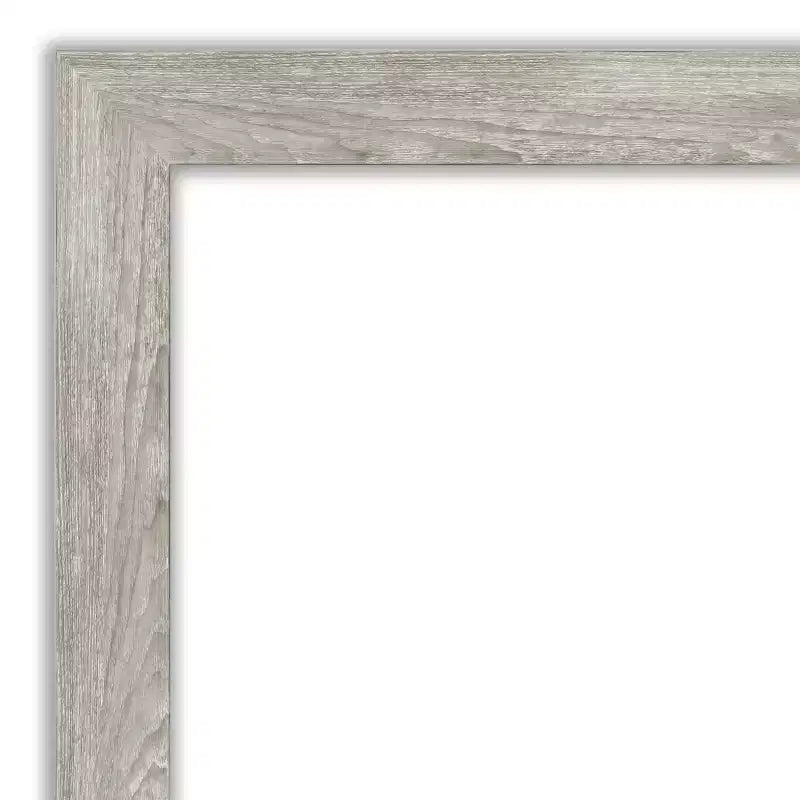 Miroir pleine longueur de 30" x 66" Dove Graywash encadré au sol/à poser - Amanti Art : Cadre en bois rustique, fixable au mur
