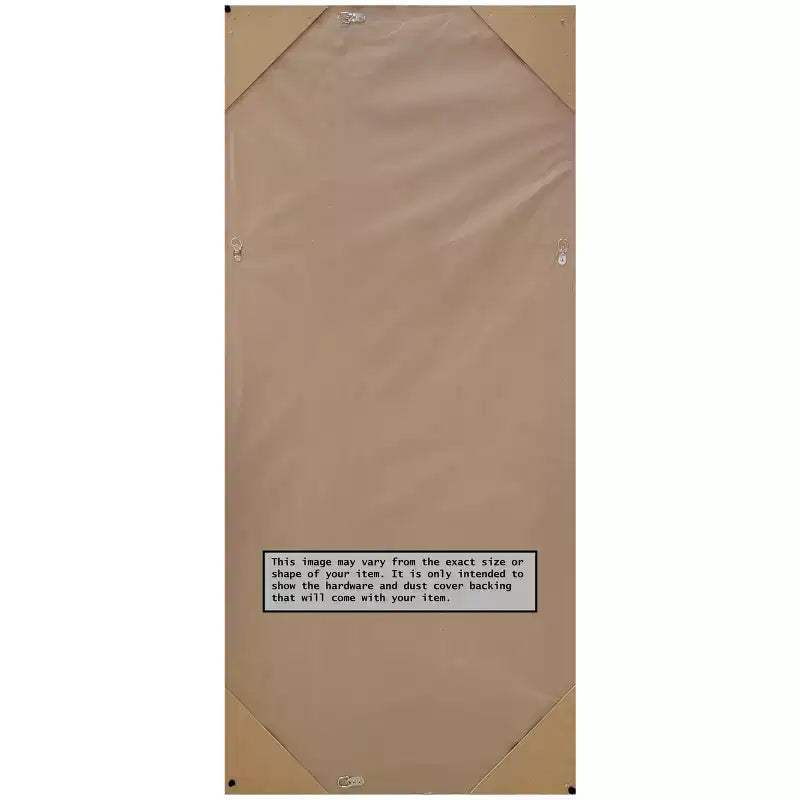 Miroir pleine longueur de 30" x 66" Dove Graywash encadré au sol/à poser - Amanti Art : Cadre en bois rustique, fixable au mur
