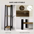 Meuble de rangement au-dessus des toilettes, Organisateur de salle de bain au-dessus des toilettes avec porte coulissante, 3 compartiments de rangement et 4 étagères ouvertes