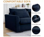 Christopher Knight Home Nelly Grand Canapé Sectionnel en Corduroy en Forme de L de 157,5, avec Ottoman de Rangement et 4 Coussins Lombaires