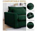 Christopher Knight Home Nelly Grand Canapé Sectionnel en Corduroy en Forme de L de 157,5, avec Ottoman de Rangement et 4 Coussins Lombaires
