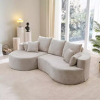 Christopher Knight Home Shamus, canapé d'angle moderne et douillet à 4 places avec 7 coussins