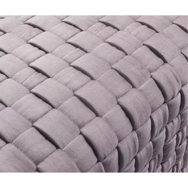 Banc Nicole Miller Satine en velours tissé main avec piètement
