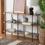 Table console à 2 étagères Atwell - CNS4204A - Marron - Safavieh