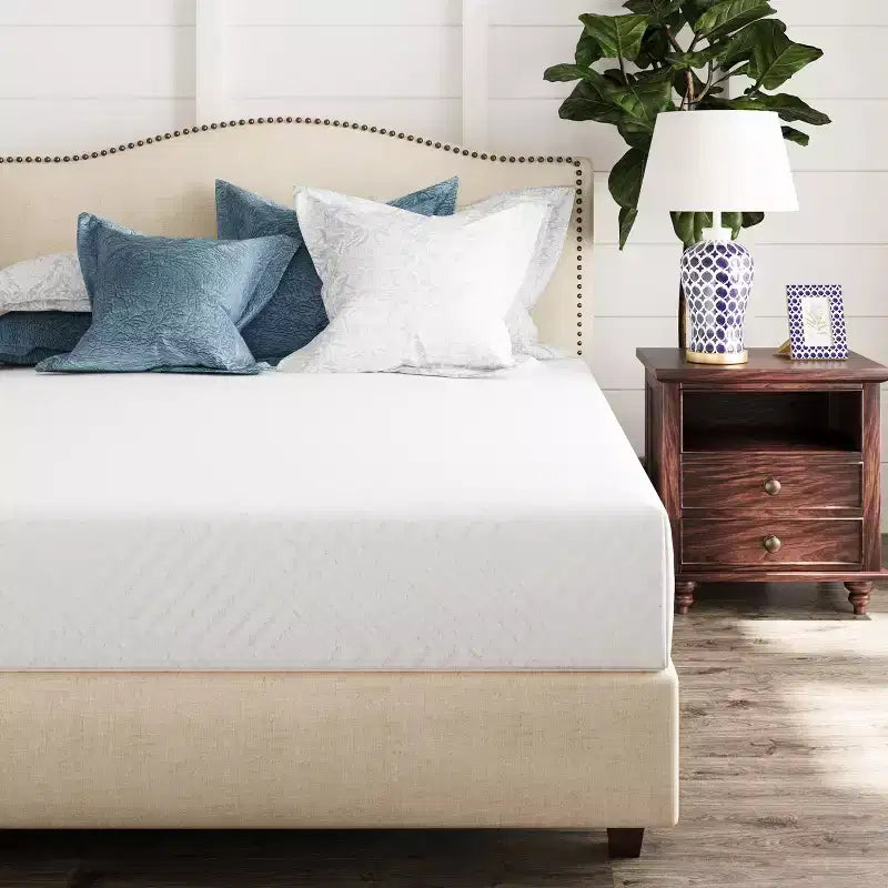 Matelas en Mousse à Mémoire de Forme Ego White 12 Medium Gel Thé Vert AeroFusion