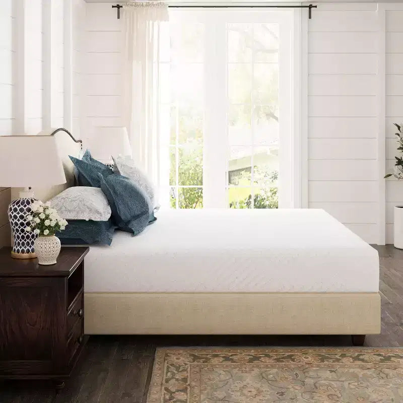 Matelas en Mousse à Mémoire de Forme Ego White 12 Medium Gel Thé Vert AeroFusion