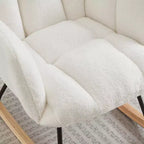 Fauteuil à bascule Vatros Chaise de nurserie Fauteuil à bascule moderne avec dossier haut