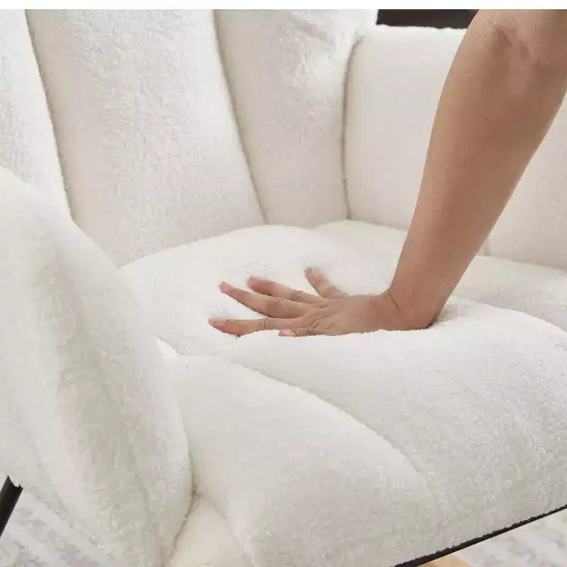 Fauteuil à bascule Vatros Chaise de nurserie Fauteuil à bascule moderne avec dossier haut