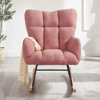 Fauteuil à bascule Vatros Chaise de nurserie Fauteuil à bascule moderne avec dossier haut