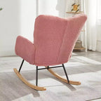Fauteuil à bascule Vatros Chaise de nurserie Fauteuil à bascule moderne avec dossier haut