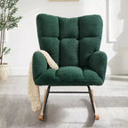Fauteuil à bascule Vatros Chaise de nurserie Fauteuil à bascule moderne avec dossier haut