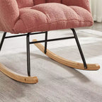Fauteuil à bascule Vatros Chaise de nurserie Fauteuil à bascule moderne avec dossier haut