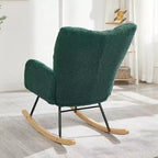 Fauteuil à bascule Vatros Chaise de nurserie Fauteuil à bascule moderne avec dossier haut