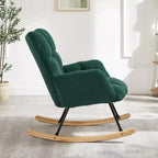 Fauteuil à bascule Vatros Chaise de nurserie Fauteuil à bascule moderne avec dossier haut