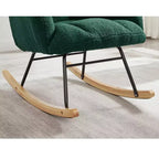 Fauteuil à bascule Vatros Chaise de nurserie Fauteuil à bascule moderne avec dossier haut