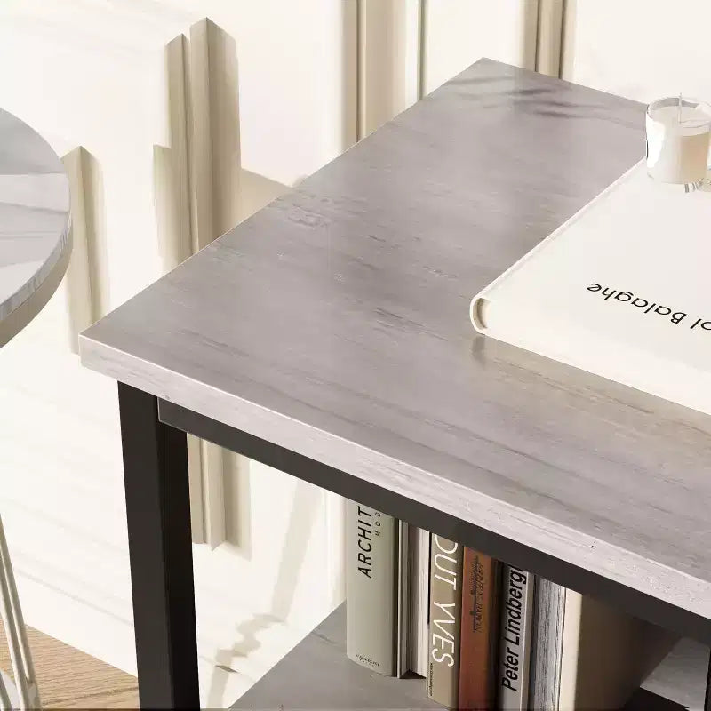 Meuble TV 2 tiroirs avec étagère ouverte, console polyvalente pour téléviseurs de 32 à 50 pouces, idéal pour le rangement du salon