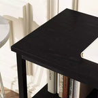 Meuble TV 2 tiroirs avec étagère ouverte, console polyvalente pour téléviseurs de 32 à 50 pouces, idéal pour le rangement du salon