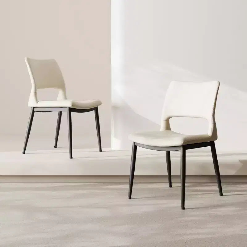 Vatros Modern PU Leather Dining Chairs Set of 2