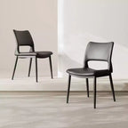 Vatros Lot de 2 chaises de salle à manger modernes en similicuir
