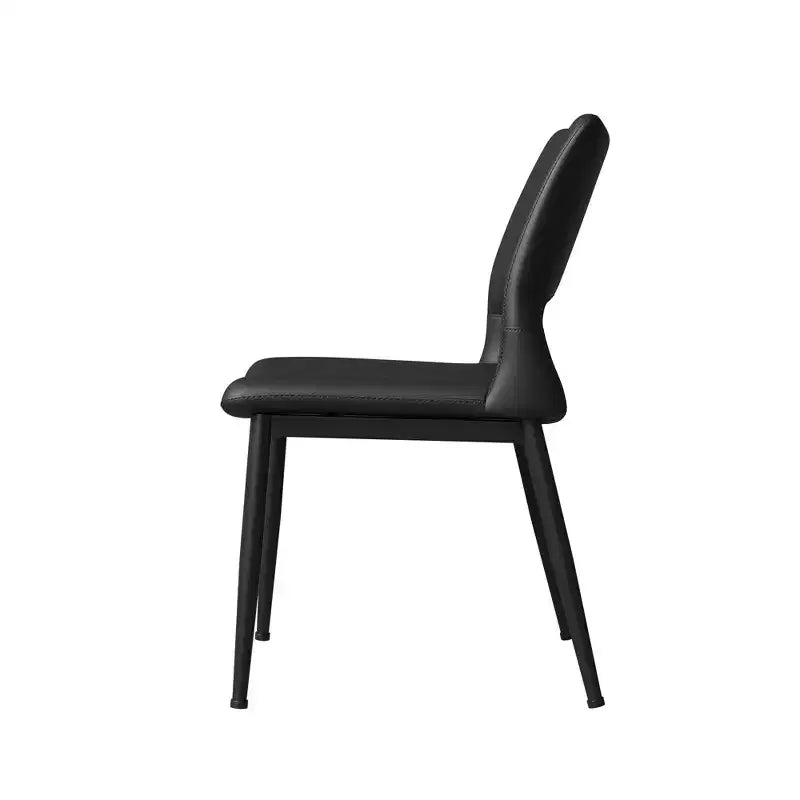 Vatros Lot de 2 chaises de salle à manger modernes en similicuir