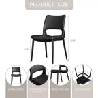 Vatros Lot de 2 chaises de salle à manger modernes en similicuir