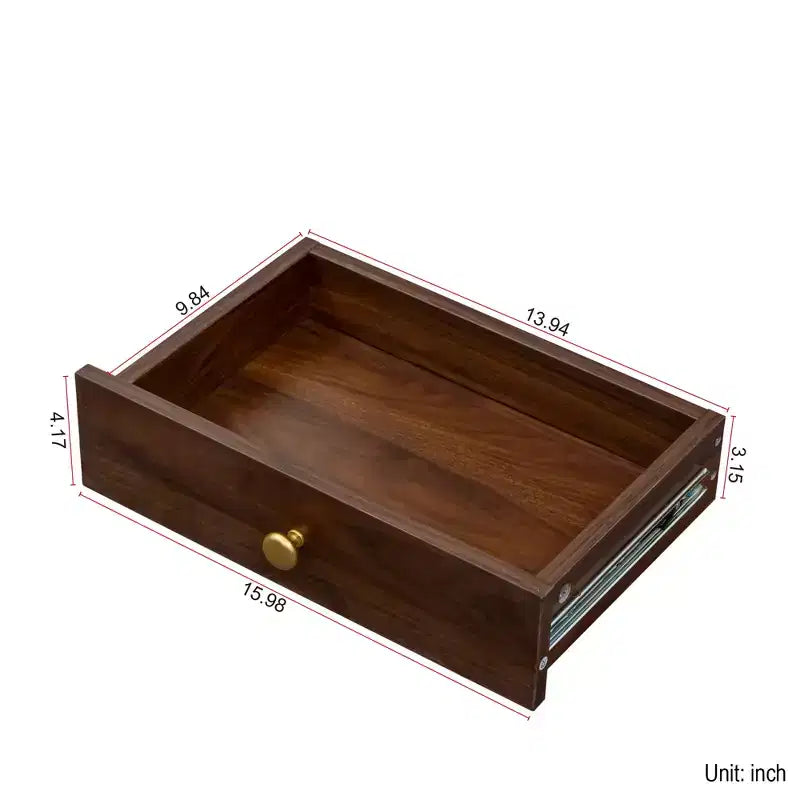 CLIHOME Tables de Nuit Pliantes Convertibles, Armoire de Bureau avec Étagère et Tiroir, Poste de Travail Multifonctionnel pour Bureau à Domicile