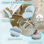 Karl Home | Fauteuil de bureau pivotant en coton et lin 24 W jaune clair