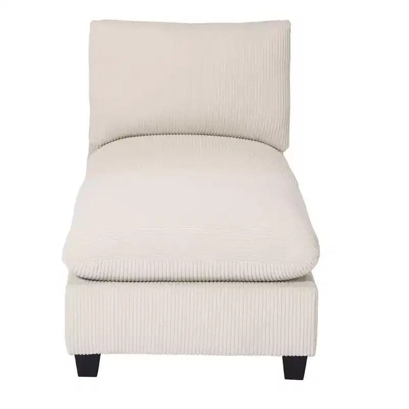 WestinTrends Hearthside Chaise Longue d'Intérieur 68,5 po en Velours Côtelé