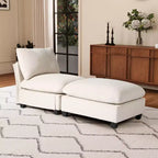WestinTrends Hearthside Chaise Longue d'Intérieur 68,5 po en Velours Côtelé