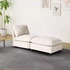 WestinTrends Hearthside Chaise Longue d'Intérieur 68,5 po en Velours Côtelé