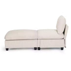 WestinTrends Hearthside Chaise Longue d'Intérieur 68,5 po en Velours Côtelé