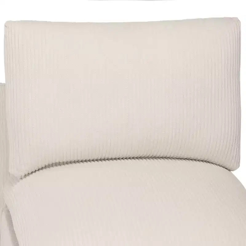 WestinTrends Hearthside Chaise Longue d'Intérieur 68,5 po en Velours Côtelé