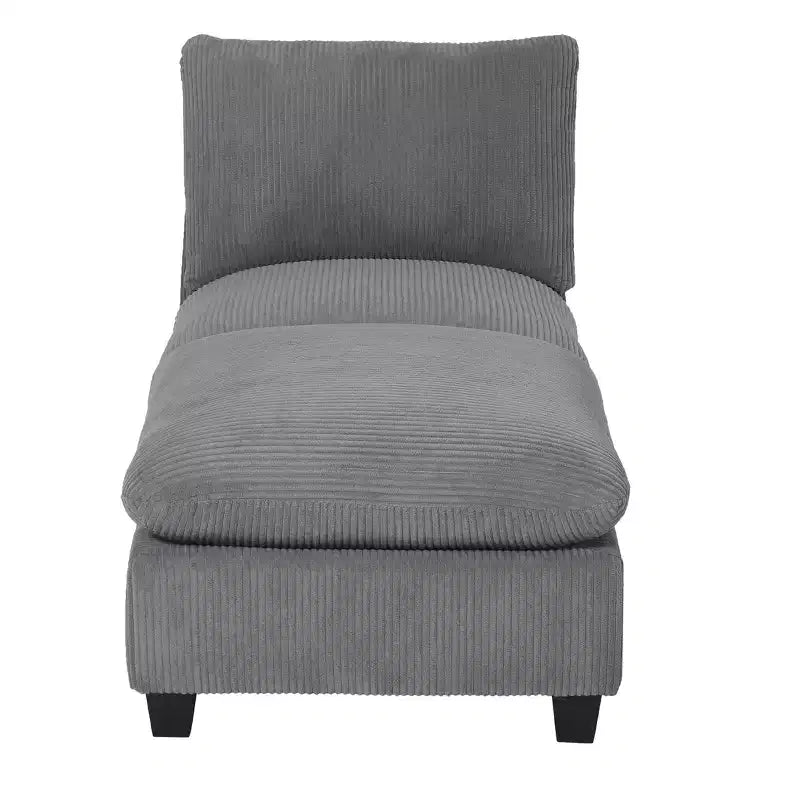 WestinTrends Hearthside Chaise Longue d'Intérieur 68,5 po en Velours Côtelé