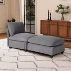 WestinTrends Hearthside Chaise Longue d'Intérieur 68,5 po en Velours Côtelé