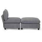 WestinTrends Hearthside Chaise Longue d'Intérieur 68,5 po en Velours Côtelé