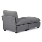WestinTrends Hearthside Chaise Longue d'Intérieur 68,5 po en Velours Côtelé