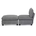 WestinTrends Hearthside Chaise Longue d'Intérieur 68,5 po en Velours Côtelé
